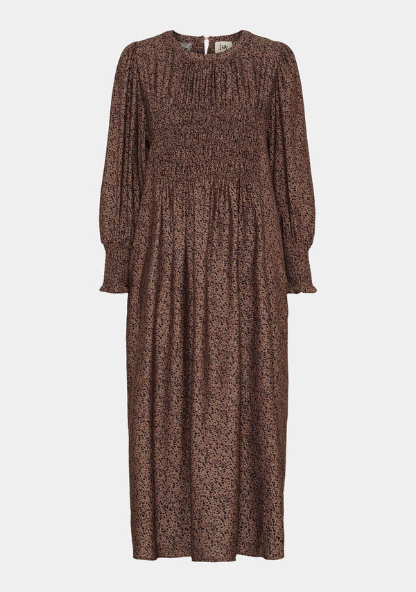 I SAY Ane Smock Dress Dresses M81 Wine Flower Dream