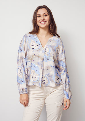 I SAY Ane V-Neck Blouse Blouses M46 Spring Dream