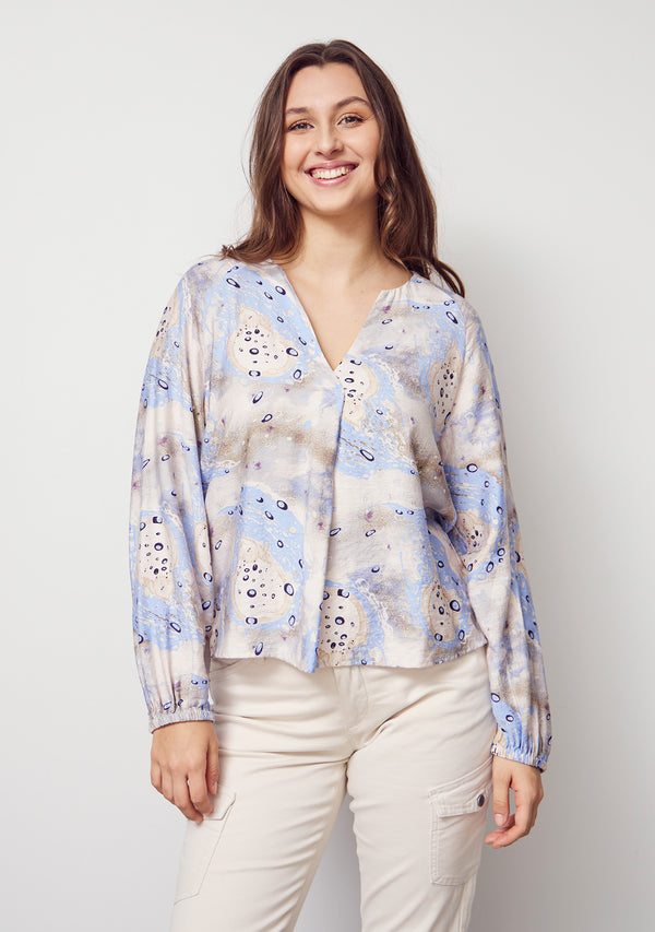 I SAY Ane V-Neck Blouse Blouses M46 Spring Dream