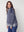 I SAY Anna Button Pullover Knitwear M30 Grey w/Blue Stripe