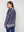 I SAY Anna Button Pullover Knitwear M30 Grey w/Blue Stripe