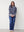 I SAY Anna Button Pullover Knitwear M30 Grey w/Blue Stripe