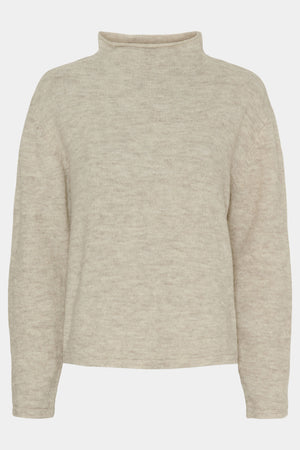 I SAY Anna Highneck Pullover Knitwear 956 Smokey