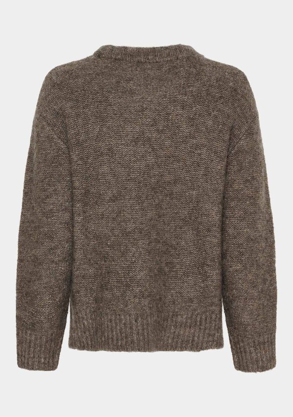 I SAY Anna New Pullover Knitwear 361 Taupe Melange