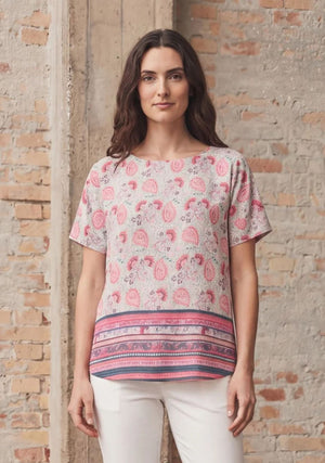 I SAY Annica s/s Blouse Blouses A96 Summer Paisley