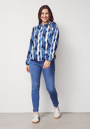 I SAY Asta Blouse Blouses M43 Blue Float