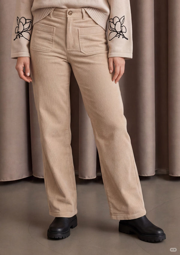 I SAY Barbel New Pant Pants 366 Light Taupe