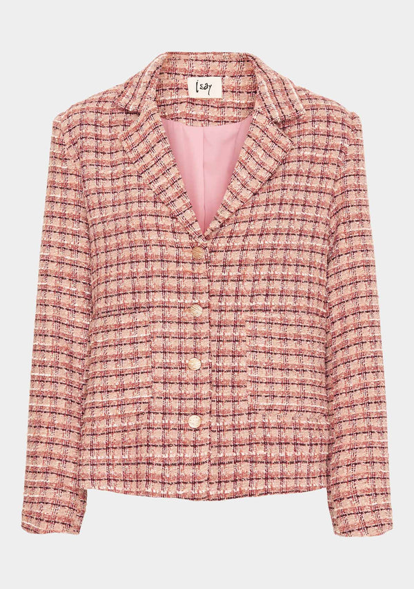 I SAY Bea Blazer Jackets L51 Bea Check