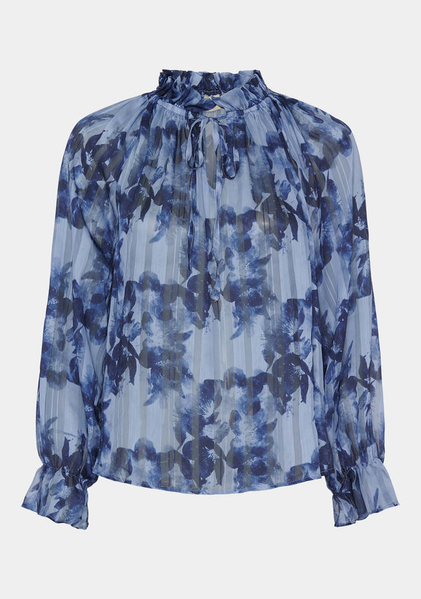 I SAY Beate Blouse Blouses C17 Blue Dream