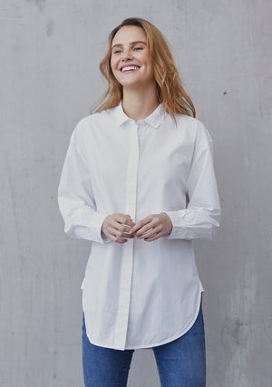 I SAY Bellis Long Shirt Shirts 100 White