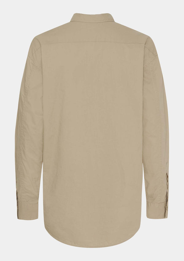 I SAY Bellis Long Shirt Shirts 117 Dark Sand