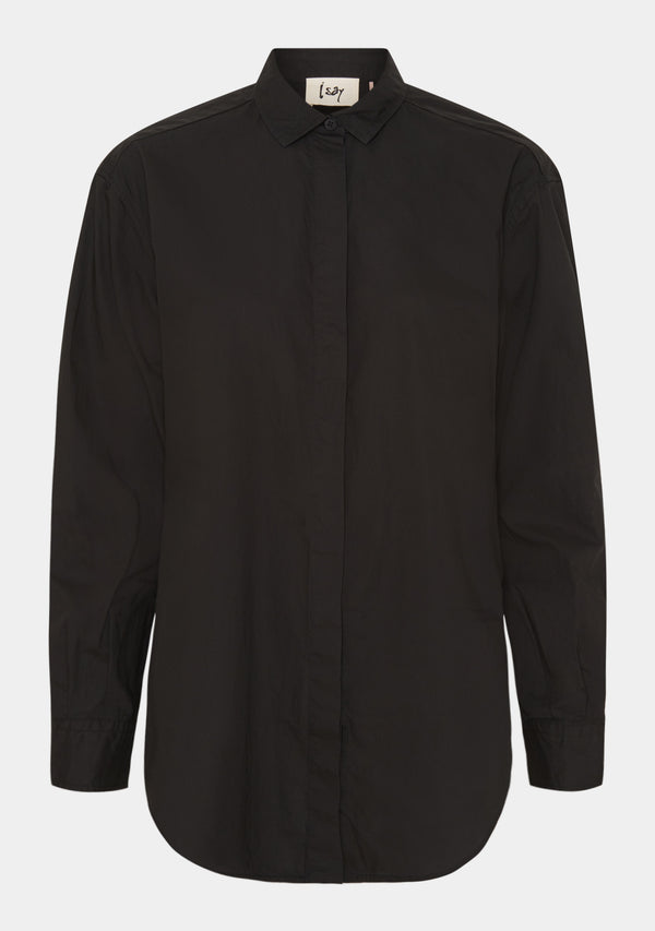 I SAY Bellis Long Shirt Shirts 900 Black