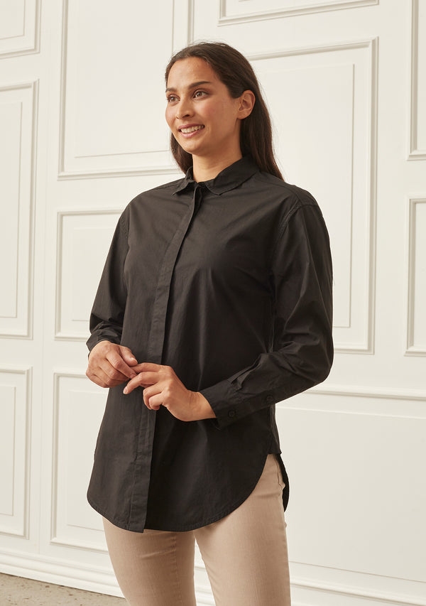 I SAY Bellis Long Shirt Shirts 900 Black