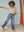 I SAY Bologna Split Jeans Pants 606 Mid Denim