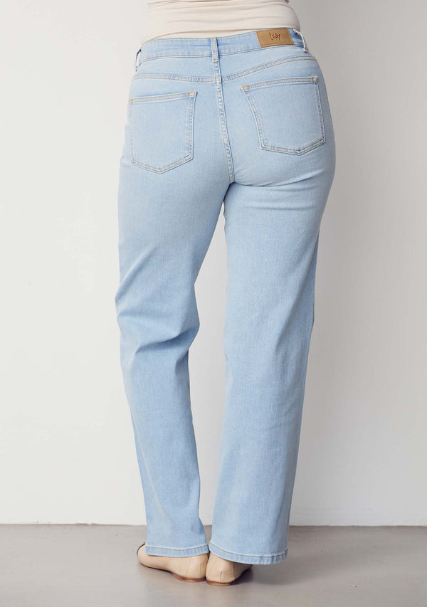 I SAY Bologna Wide Jeans Pants 674 Light Denim