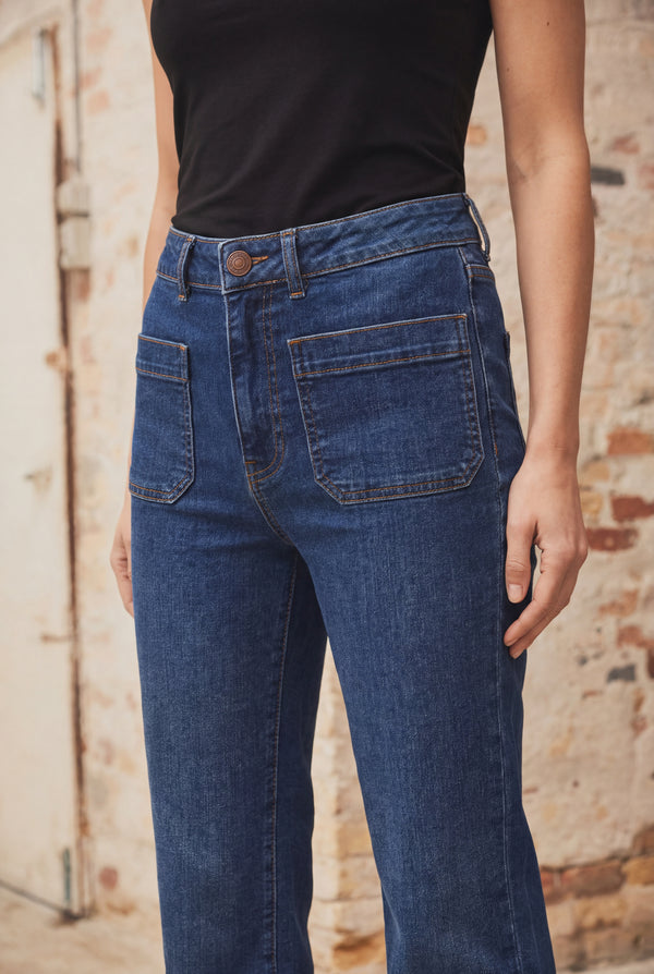 I SAY Bologna Wide Jeans Pants N52 Bologna Classic