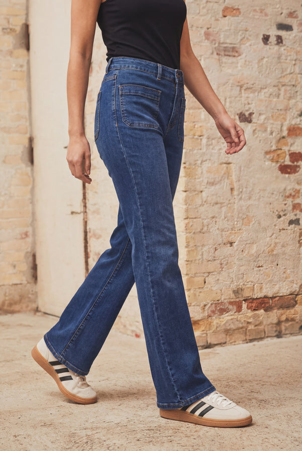 I SAY Bologna Wide Jeans Pants N52 Bologna Classic