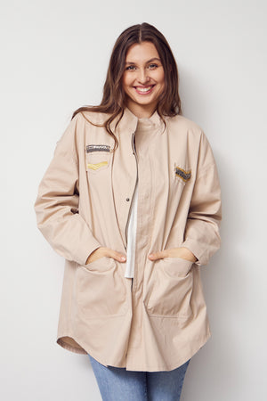 I SAY Botelle Jacket Jackets 117 Dark Sand