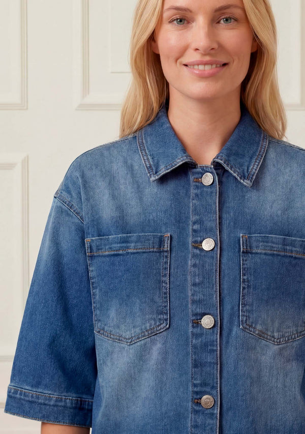 I SAY Carpi Denim Jacket Jackets 633 Basic Denim Wash