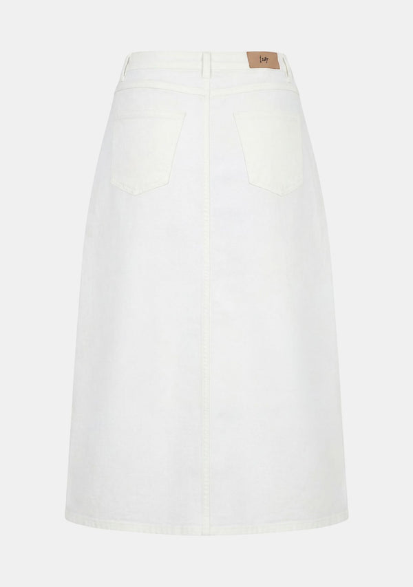 I SAY Carpi Denim Skirt Skirts 101 Broken White