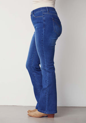 I SAY Carpi Flare Jeans Pants 643 Denim
