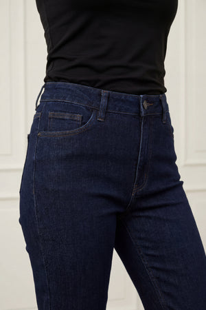 I SAY Carpi Long Straight Jeans Pants N56 Carpi Dark Wash