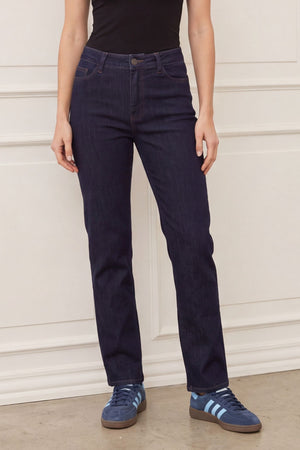 I SAY Carpi Long Straight Jeans Pants N56 Carpi Dark Wash