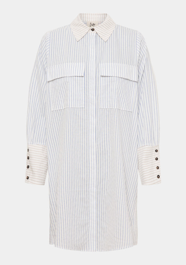 I SAY Clair Long Shirt Shirts L63 Woven Stripe