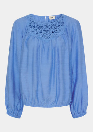 I SAY Cleo Lace Blouse Blouses 608 Spring Blue