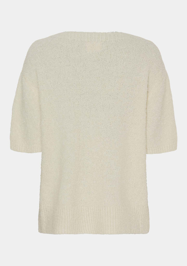 I SAY Coco s/s Knit Knitwear 146 Cream