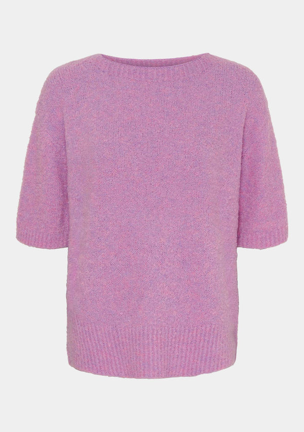 I SAY Coco s/s Knit Knitwear 522 Pink Melange