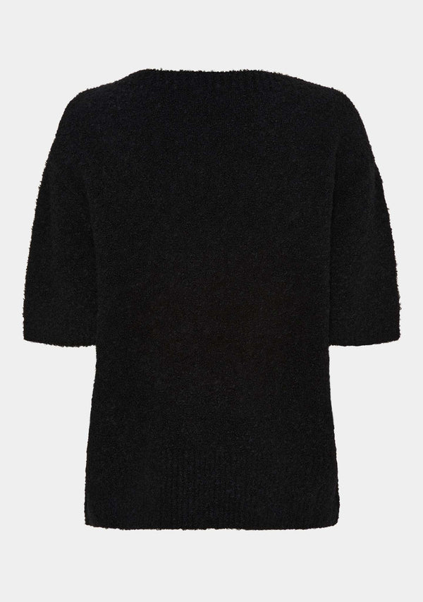 I SAY Coco s/s Knit Knitwear 900 Black