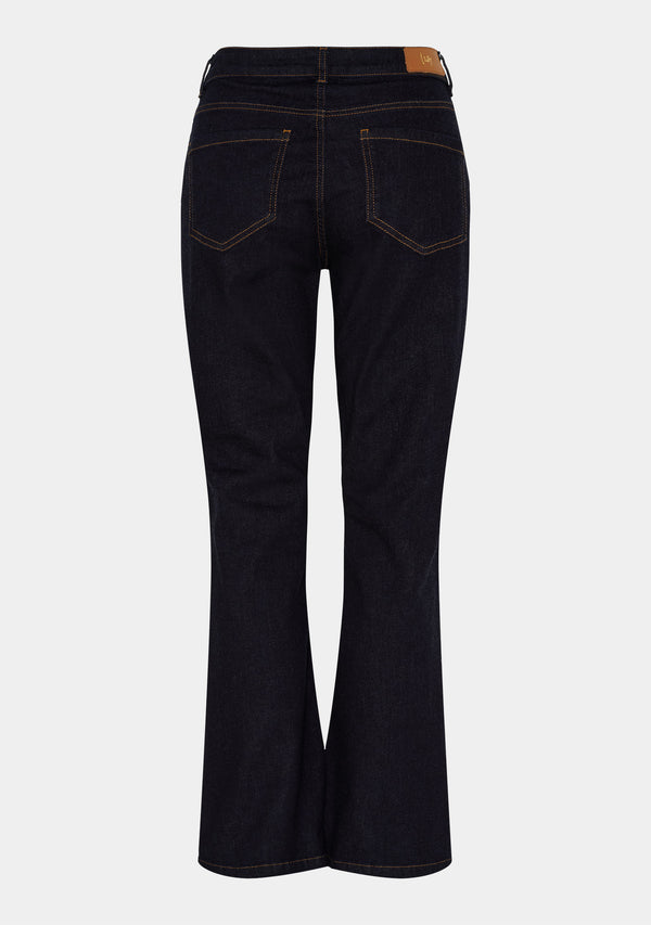 I SAY Como Button Jeans Pants K97 Unwashed Denim