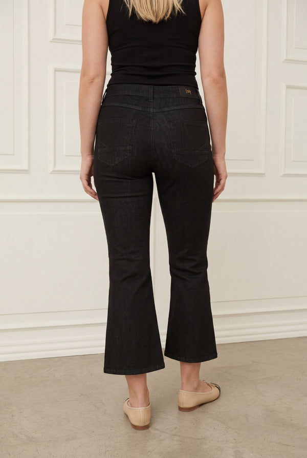 I SAY Como Flare Jeans Pants 923 Washed Grey