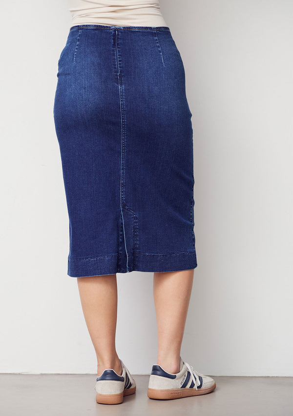 I SAY Como Highwaist Skirt Skirts 662 Dark denim