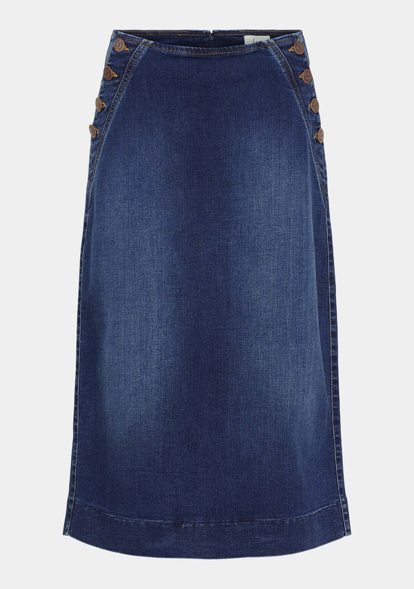I SAY Como Highwaist Skirt Skirts 662 Dark denim