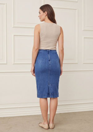 I SAY Como Highwaist Skirt Skirts I55 Como Blue Wash