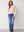 I SAY Como Long Flare Jeans Pants 606 Mid Denim