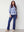 I SAY Como Long Flare Jeans Pants 662 Dark denim