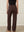 I SAY Como Slit Twill Pant Pants 356 Dark brown