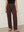 I SAY Como Slit Twill Pant Pants 356 Dark brown