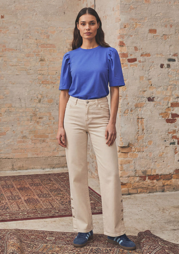 I SAY Como Twill Button Pant Pants 346 Desert