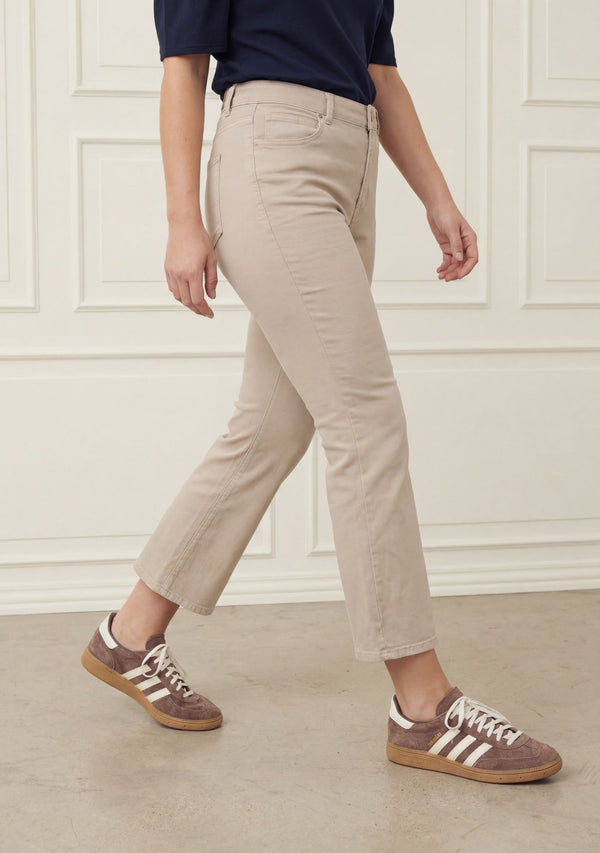 I SAY Como Twill Kickflare Pant Pants 117 Dark Sand