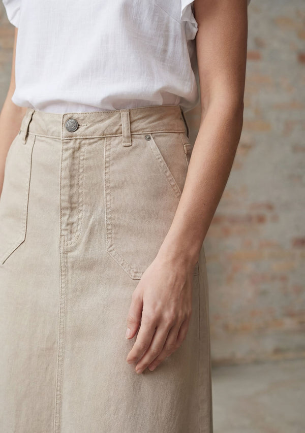 I SAY Como Twill Skirt Skirts 117 Dark Sand