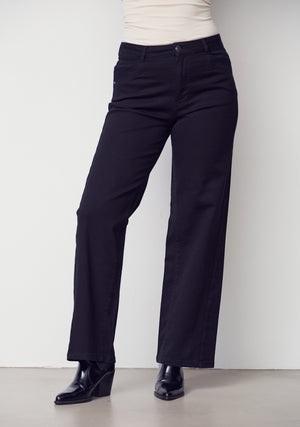 I SAY Como Twill Wide Pant Pants 900 Black