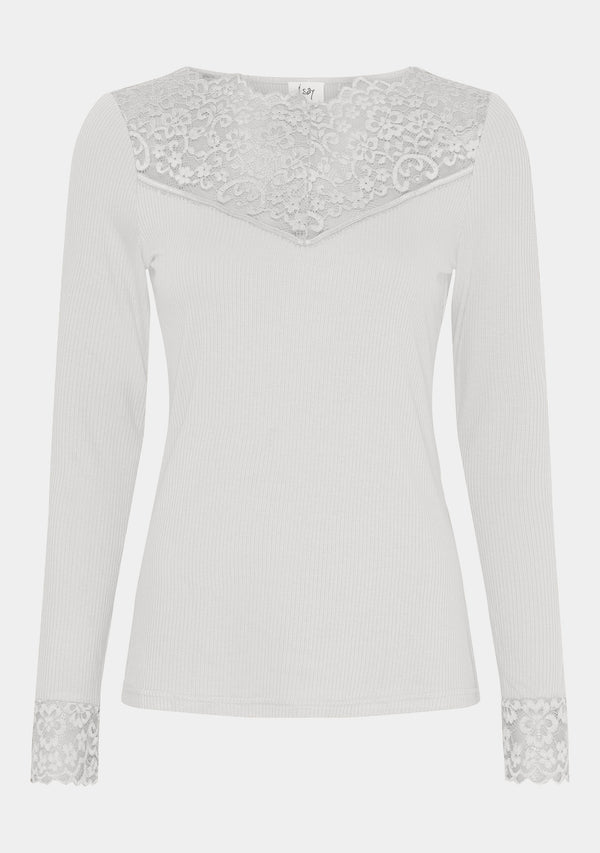 I SAY Dee Lace Blouse Blouses 101 Broken White