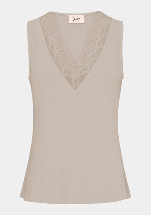 I SAY Dee V-Neck Top Tops 112 Sand