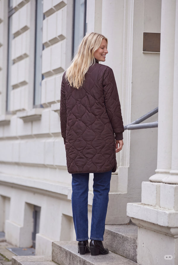 I SAY Diddi New Coat Outerwear 356 Dark brown