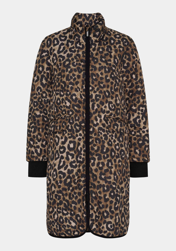 I SAY Diddi Printed Coat Outerwear M86 Leo