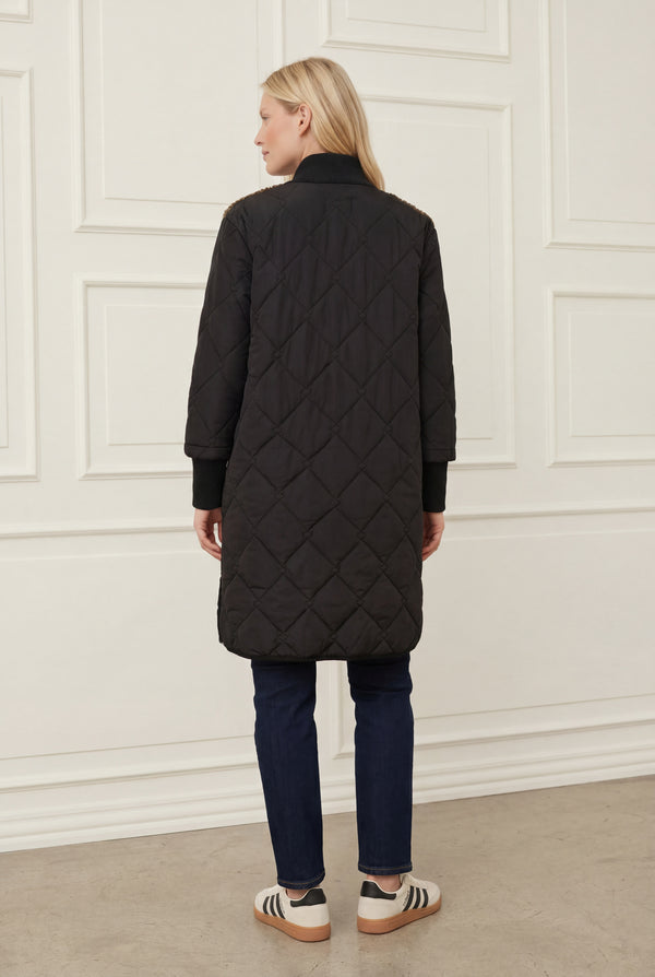 I SAY Diddi Teddy Coat Outerwear 900 Black